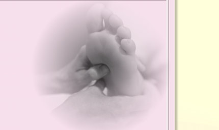 Reflexzonenbehandlung am Fu�
