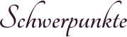 Schwerpunkte